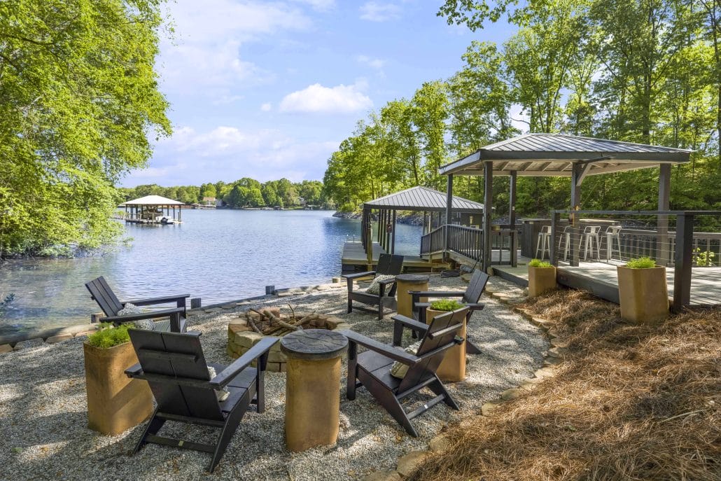 lakefront access with private dock